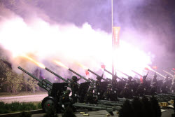 Victory Day firework display in Moscow