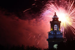 Victory Day firework display in Moscow