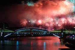 Victory Day firework display in Moscow