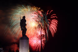 Victory Day firework display in Moscow