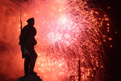 Victory Day firework display in Moscow