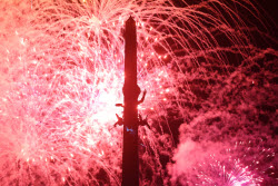 Victory Day firework display in Moscow
