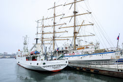 Professor Gagarinsky research vessel in Vladivostok