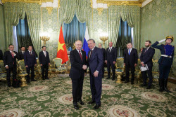 Russia's President Putin and Vietnamese Communist Party General Secretary To Lam meet in Moscow