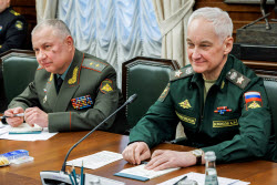 Встреча министра обороны РФ Белоусова и министра обороны Киргизии Бекболотова