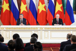 Russia's President Putin and Vietnamese Communist Party General Secretary To Lam meet in Moscow