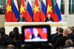 Russia's President Putin and Vietnamese Communist Party General Secretary To Lam meet in Moscow