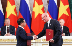Russia's President Putin and Vietnamese Communist Party General Secretary To Lam meet in Moscow