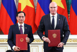 Russia's President Putin and Vietnamese Communist Party General Secretary To Lam meet in Moscow