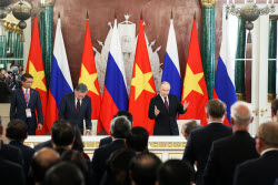 Russia's President Putin and Vietnamese Communist Party General Secretary To Lam meet in Moscow