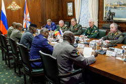 Встреча министра обороны РФ Белоусова и министра обороны Республики Мали Камары