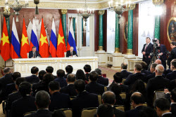 Russia's President Putin and Vietnamese Communist Party General Secretary To Lam meet in Moscow