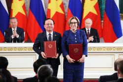 Russia's President Putin and Vietnamese Communist Party General Secretary To Lam meet in Moscow