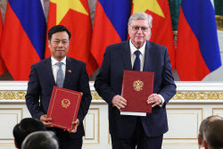 Russia's President Putin and Vietnamese Communist Party General Secretary To Lam meet in Moscow