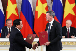 Russia's President Putin and Vietnamese Communist Party General Secretary To Lam meet in Moscow