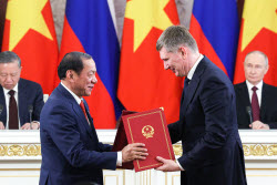 Russia's President Putin and Vietnamese Communist Party General Secretary To Lam meet in Moscow