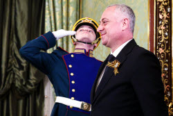 Встреча президента РФ Путина и президента Абхазии Гунбы