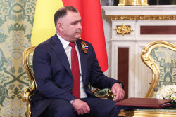 Встреча президента РФ Путина и президента Южной Осетии Гаглоева
