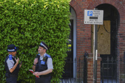 Britain Starmer Fire
