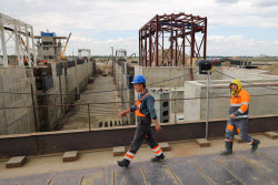 (+VIDEO) Bagayevsky Hydroelectric Complex under construction in Rostov-on-Don Region, Russia