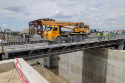 Bagayevsky hydrosystem under construction in Rostov-on-Don Region, Russia