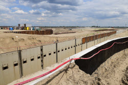 Bagayevsky hydrosystem under construction in Rostov-on-Don Region, Russia
