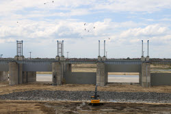Bagayevsky hydrosystem under construction in Rostov-on-Don Region, Russia