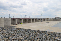 Bagayevsky hydrosystem under construction in Rostov-on-Don Region, Russia