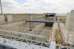 Bagayevsky hydrosystem under construction in Rostov-on-Don Region, Russia