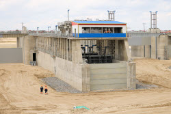 Bagayevsky hydrosystem under construction in Rostov-on-Don Region, Russia
