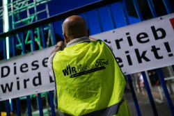 First strike in history at the Ford plants in Cologne