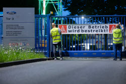 First strike in history at the Ford plants in Cologne