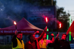 First strike in history at the Ford plants in Cologne