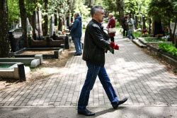 Farewell ceremony for actress Nina Grebeshkova in Moscow