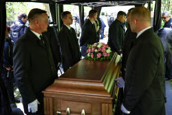 Farewell ceremony for actress Nina Grebeshkova in Moscow