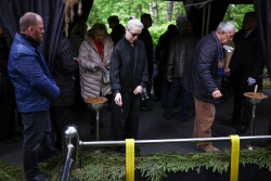 Farewell ceremony for actress Nina Grebeshkova in Moscow