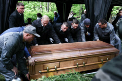 Farewell ceremony for actress Nina Grebeshkova in Moscow