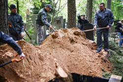 Farewell ceremony for actress Nina Grebeshkova in Moscow