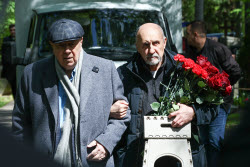 Farewell ceremony for actress Nina Grebeshkova in Moscow