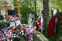 Farewell ceremony for actress Nina Grebeshkova in Moscow