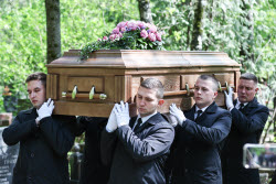 Farewell ceremony for actress Nina Grebeshkova in Moscow