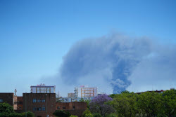 Fire in a factory in Alcala de Guadaira - Seville