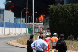 Fire in a factory in Alcala de Guadaira - Seville