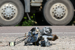 Последствия атаки дронов в Херсонской области