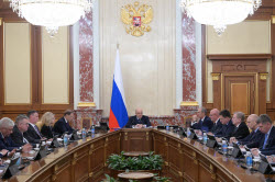 Russia's PM Mishustin holds Russian government meeting
