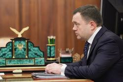 Встреча президента РФ Путина с председателем ПСБ Фрадковым