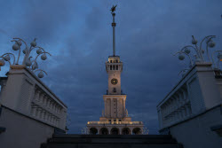 Wedding season starts at Moscow's North River Terminal