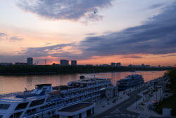 Wedding season starts at Moscow's North River Terminal