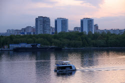 Wedding season starts at Moscow's North River Terminal