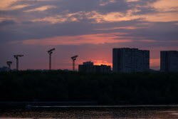 Wedding season starts at Moscow's North River Terminal
